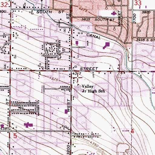 Topographic Map of Sunnybrook Park, UT