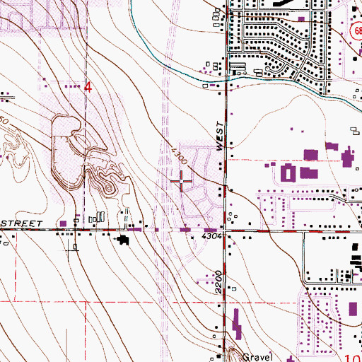 Topographic Map of Spring Valley, UT
