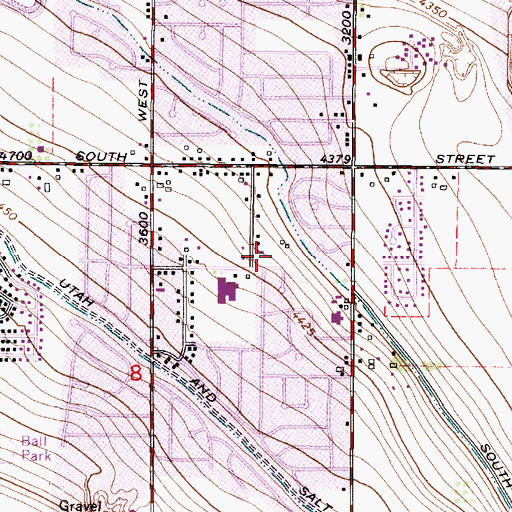 Topographic Map of Taylorsville Cove, UT
