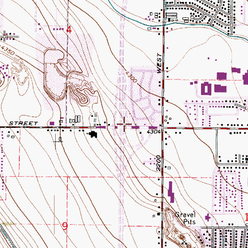 Topographic Map of Velbar, UT