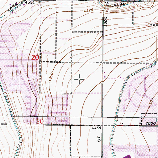Topographic Map of Willow Glen South, UT