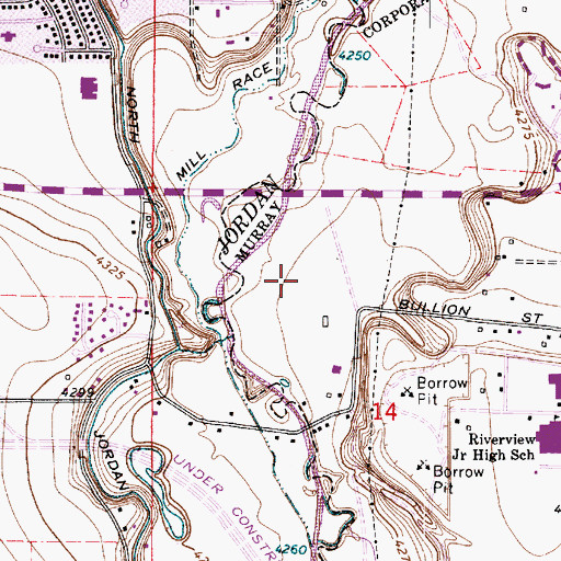 Topographic Map of Walden Park, UT