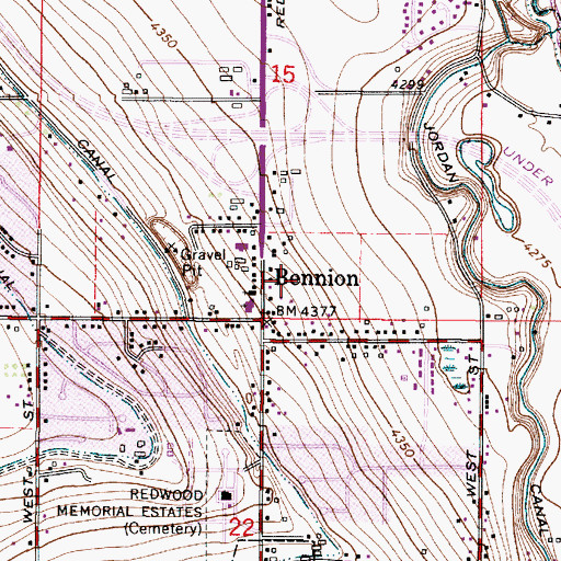 Topographic Map of Woodland Estates East, UT