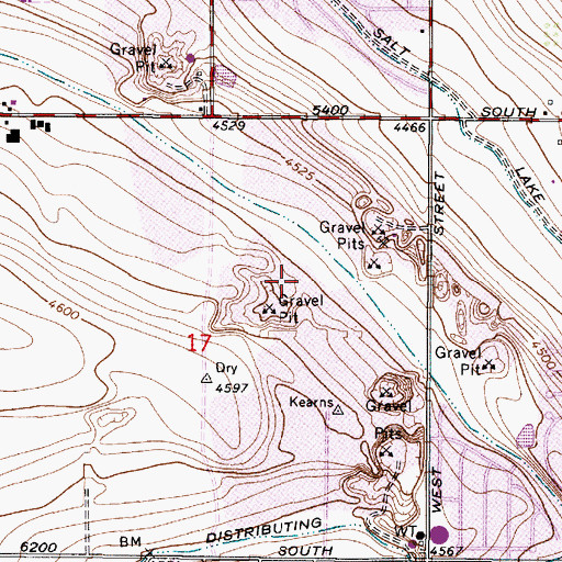 Topographic Map of Willow Bay Numbers 3 and 4, UT