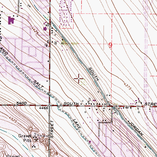 Topographic Map of Taylor Lane, UT