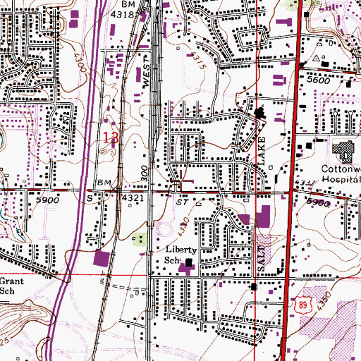 Topographic Map of Valley Center Number 2, UT
