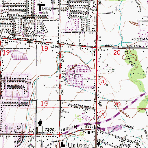 Topographic Map of Enchanted Village, UT