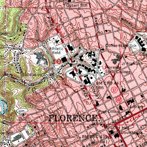 Topographic Map of Kirby Elementary School, AL