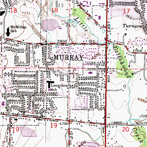 Topographic Map of Putnam Place, UT