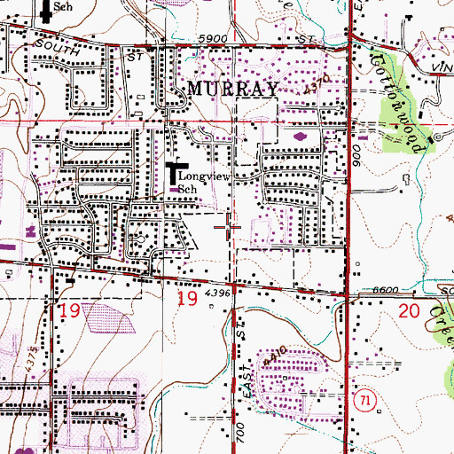 Topographic Map of Southview, UT