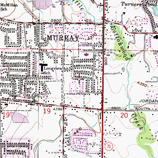 Topographic Map of Southwood Two, UT