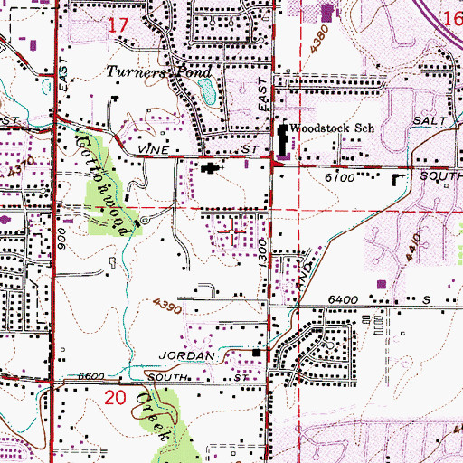 Topographic Map of Wasatch Village Two and Three, UT
