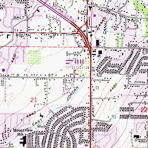 Topographic Map of Shady Grove, UT
