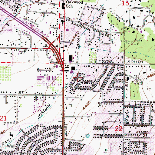 Topographic Map of Biscayne Park, UT