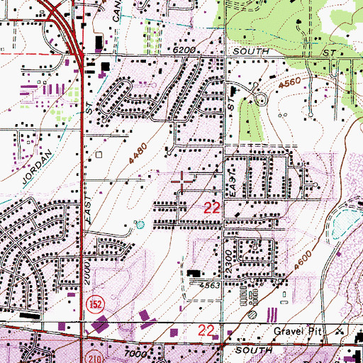Topographic Map of Helm, UT