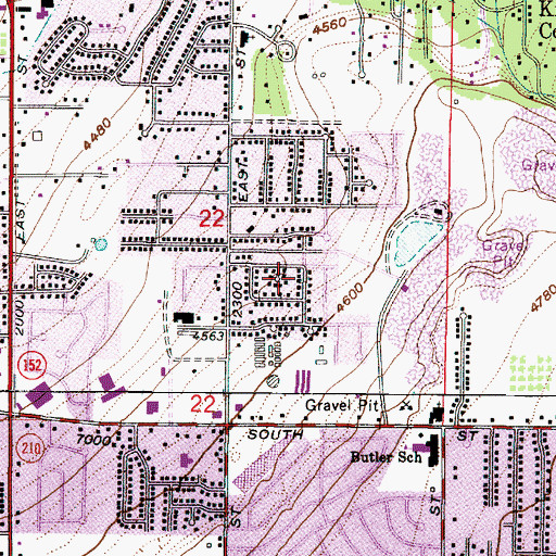 Topographic Map of Lazy Bar, UT