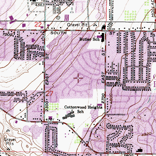 Topographic Map of Newtopia Acres, UT