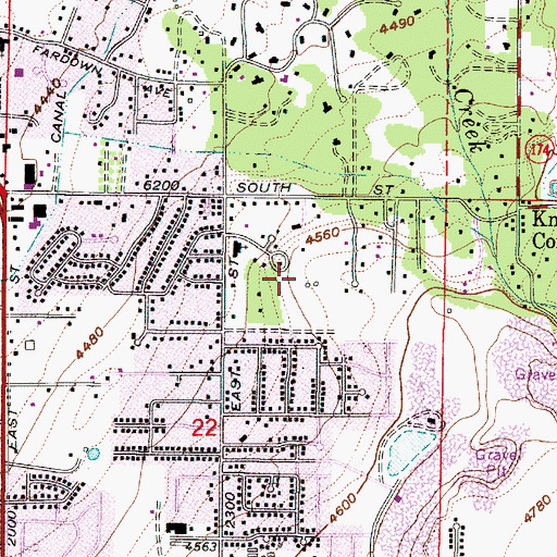 Topographic Map of Wren Lane West, UT
