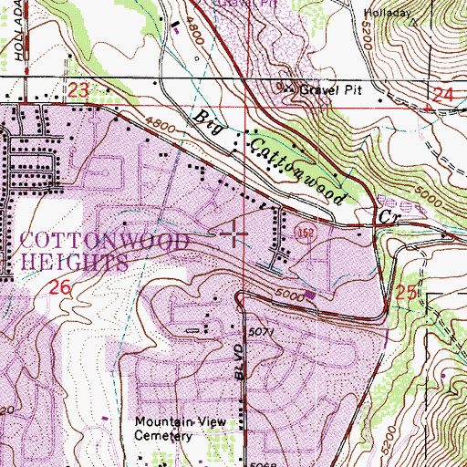 Topographic Map of Pine Cove East, UT