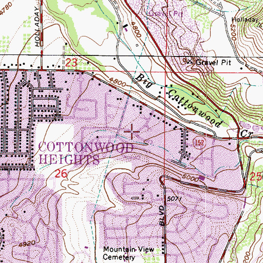 Topographic Map of Reindeer Hills, UT
