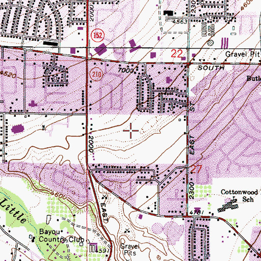 Topographic Map of Somerset Estates Place, UT