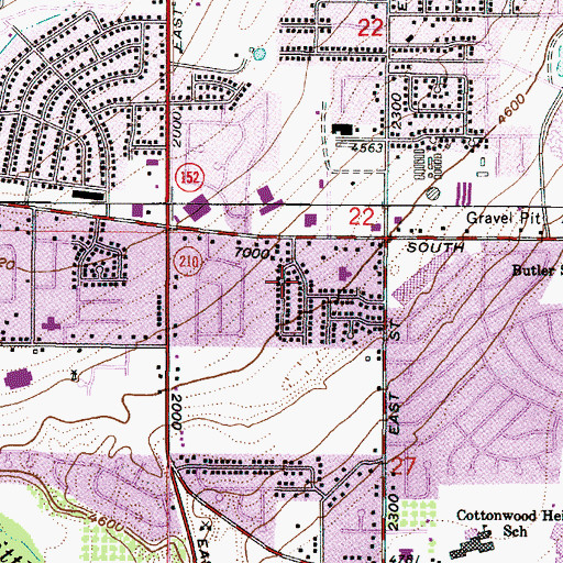 Topographic Map of Towncrest Terrace, UT