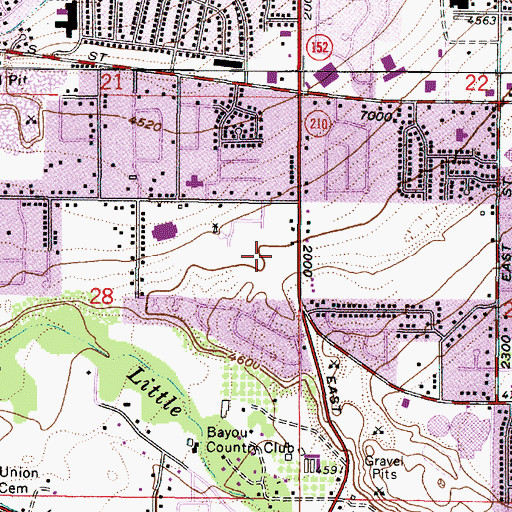 Topographic Map of Belmont Terrace, UT