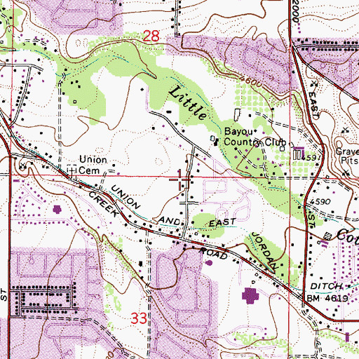 Topographic Map of Caballero Ranches, UT