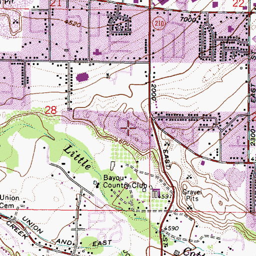 Topographic Map of Crestview Estates, UT
