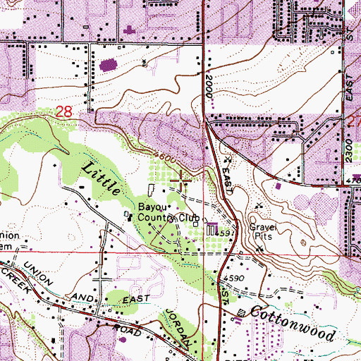 Topographic Map of Forest Creek Cove, UT