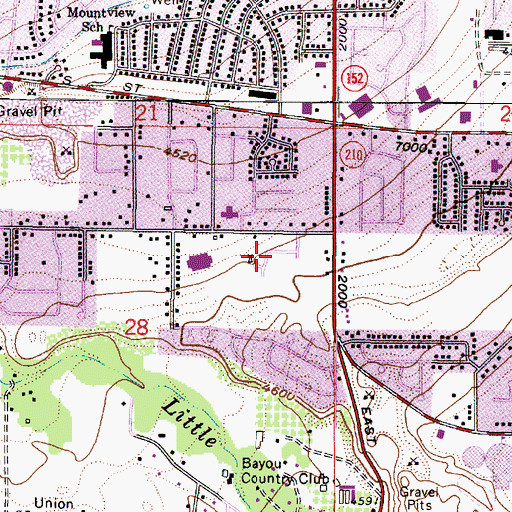 Topographic Map of Granduer Estates, UT
