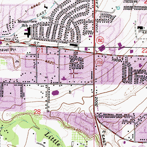 Topographic Map of Millard, UT