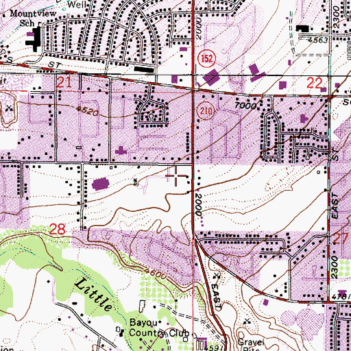 Topographic Map of Park Ridge Estates, UT