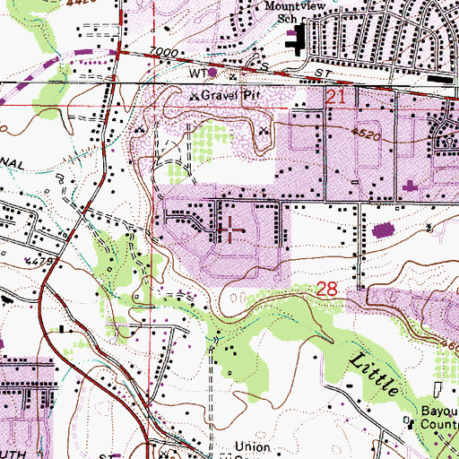 Topographic Map of Skyline Manor, UT