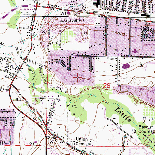 Topographic Map of Union View, UT