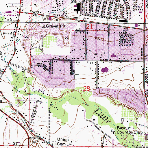 Topographic Map of Willow Hill, UT