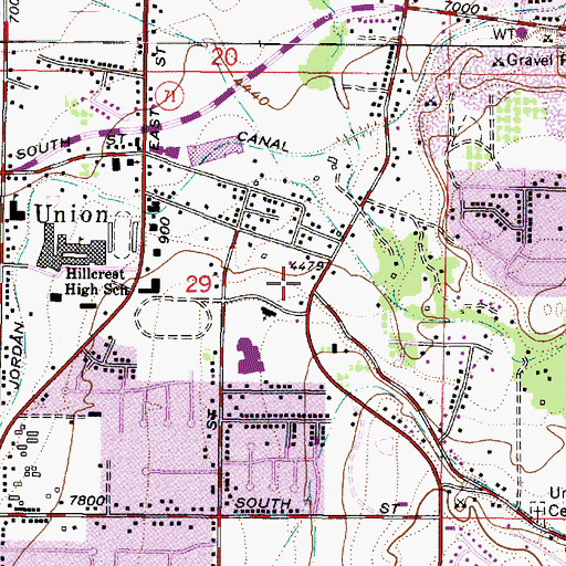 Topographic Map of Boggess Meadow Estates, UT