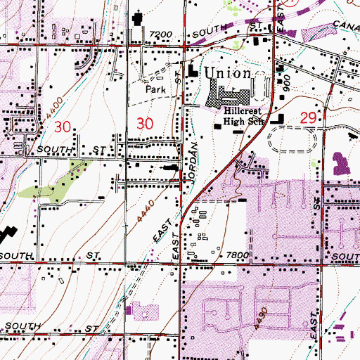 Topographic Map of Lois, UT