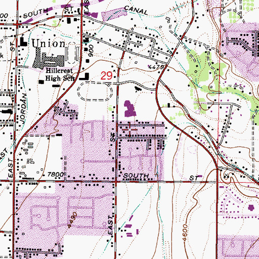 Topographic Map of Midvale Terrace, UT