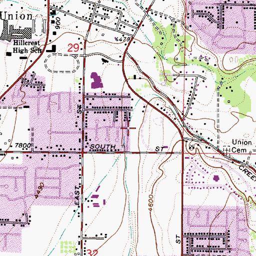 Topographic Map of Shadow Hills East, UT