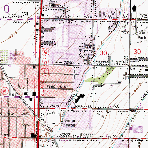 Topographic Map of Greenwood Circle, UT