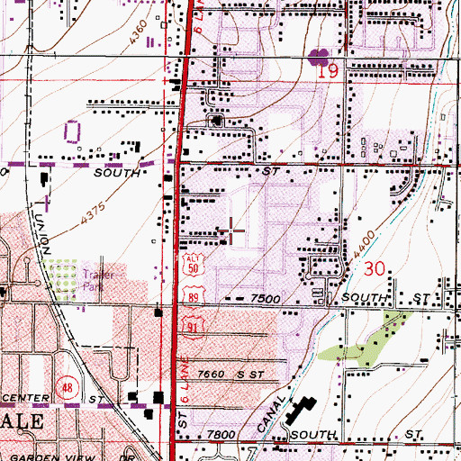 Topographic Map of Ramanee, UT