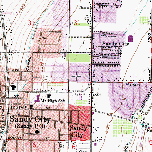 Topographic Map of Fairoaks, UT