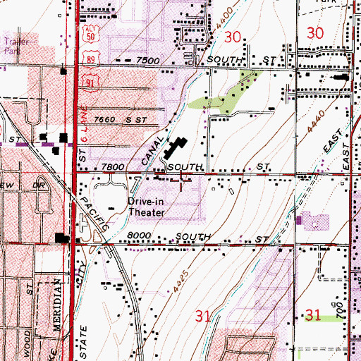 Topographic Map of Millerberg, UT