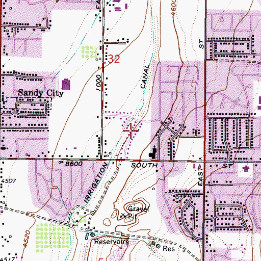 Topographic Map of Harvard Park, UT