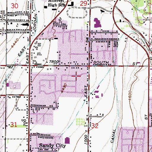 Topographic Map of Huish, UT