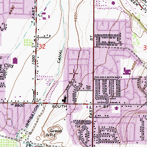 Topographic Map of Ware, UT
