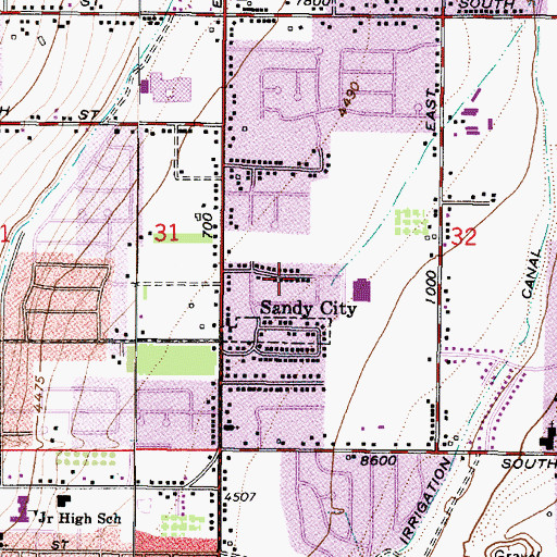 Topographic Map of Wilshire Park, UT