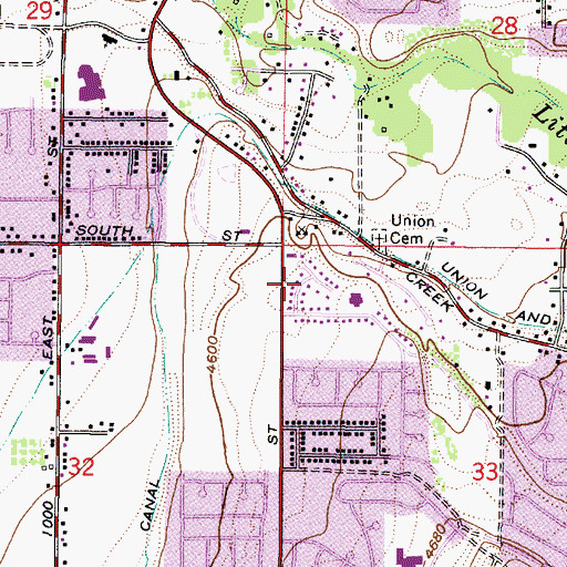 Topographic Map of Capistrano Villa, UT