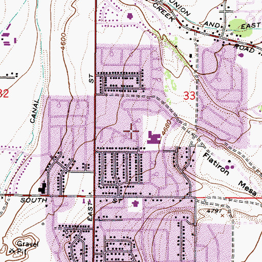 Topographic Map of Recondo Hills, UT